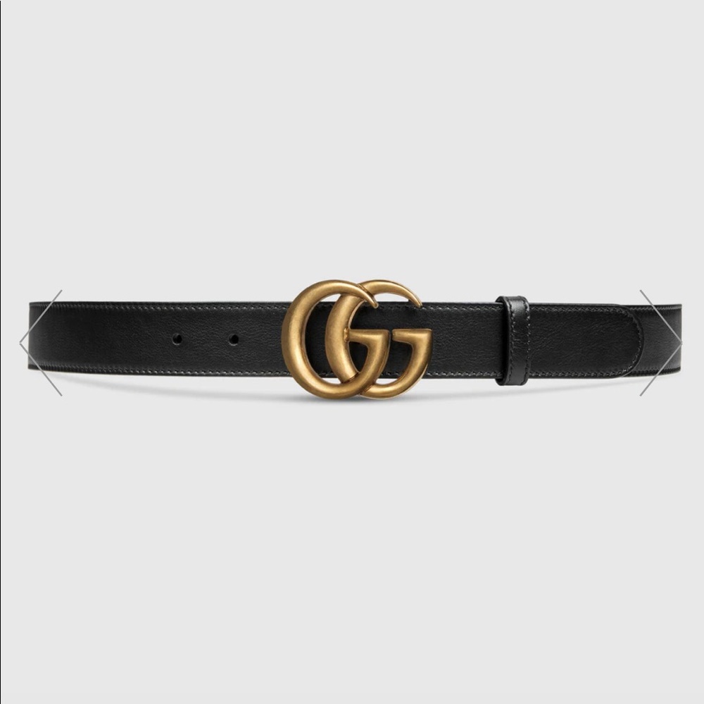 NEW Women’s Black Gucci Leather Belt size 75